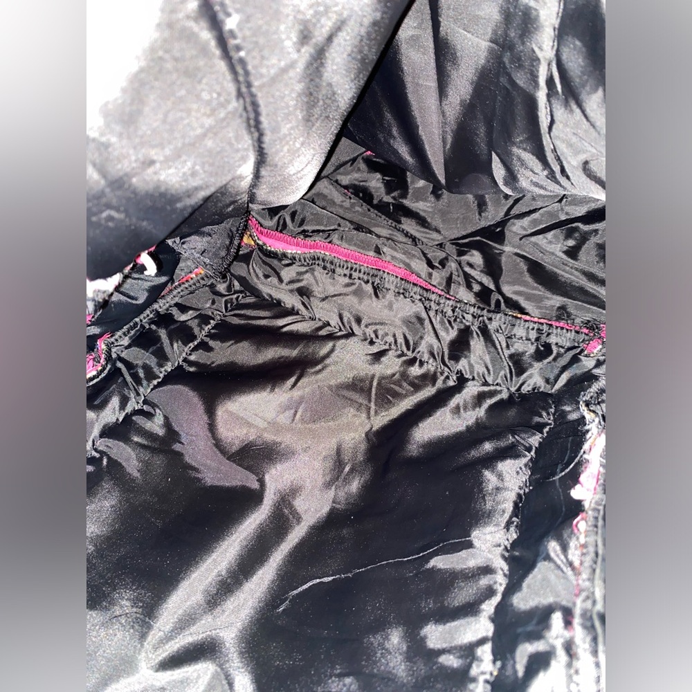 Pink And Brown Patterned Backpack - image 8